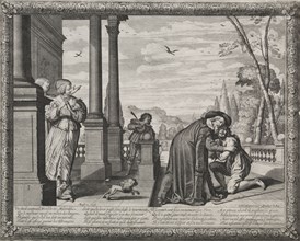 The Prodigal Son:  The Return of the Prodigal. Abraham Bosse (French, 1602-1676). Etching