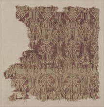 Silk Fragment, second half of 12th century. Spain, Islamic period, second half of 12th century.