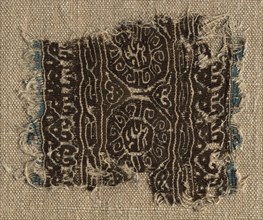 Fragment of a Tiraz-Style Textile, 1130 - 1149. Egypt, Fatimid period, Caliphate of al-Hafiz, AH
