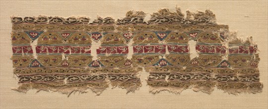 Fragment of Tiraz-Style Textile, 1101 - 1149. Egypt, Fatimid period, Caliphate of al-Amir or