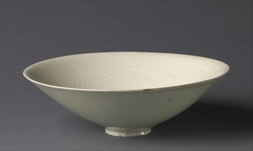 Bowl with Ducks among Waves and Reeds, 1100s. China, Hebei province, Quyang, Northern Song dynasty