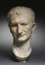 Portait Head of a Statesman, possibly Vespasian, 1-100. Italy, Roman, 1st Century. Marble; overall: