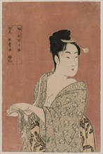 Woman Drying Her Hands (from the series Ten Aspects of the Physiognomy of Women), c. 1793. Kitagawa