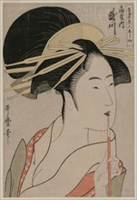 The Courtesan Takigawa of Ogiya (from the series A Selection of Beautiful Women of the East), c.
