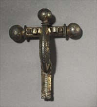 Crossbow Fibula, c. 350-400. Gallo-Roman or Romano-British, Migration period, 4th century. Bronze,