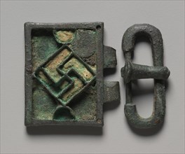 Buckle, 500s. Ostrogothic(?), Migration period, 6th century. Bronze; overall: 6.1 x 5 cm (2 3/8 x 1