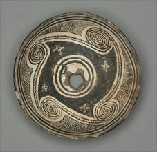 Bowl with Geometric Design (Four- part Scroll), 1000- 1150. Southwest, Mogollan, Mimbres,