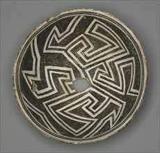 Bowl with Geometic Design (Two-part Pinwheel), c 1000-1150. Southwest, Mogollan, Mimbres,