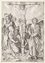 The Passion:  Christ on the Cross. Martin Schongauer (German, c.1450-1491). Engraving