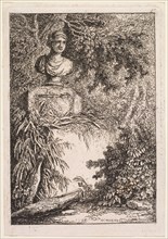 Les Soirées de Rome:  Le Buste, 1764. Hubert Robert (French, 1733-1808). Etching