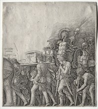 The Triumphs of Caesar: The Corselet Bearers, c. 1498. Giulio Campagnola (Italian, 1482-1515).