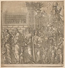 The Triumph of Julius Caesar:  Procession of Men, Women and Children, 1593-99. Andrea Andreani
