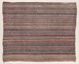 Woven Wool Textile, early 19th century. Sweden, Dalecarlia, early 19th century. Wool; average: 48.3