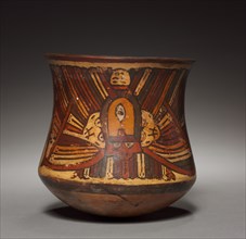 Vase, 2000 BC - 200. Peru, South Coast, Nasca. Pottery; overall: 14.5 x 14.7 cm (5 11/16 x 5 13/16