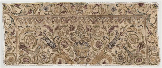 Embroidered Panel or Altar Front, 1600s. Italy, 17th century. Embroidered silk on linen; overall: