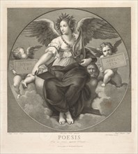 Poesis. Raffaello Morghen (Italian, 1761-1833). Engraving