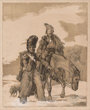 Return from Russia, c. 1818. Théodore Géricault (French, 1791-1824). Lithograph printed in black