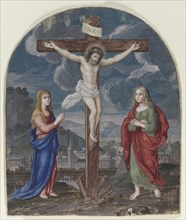 The Crucifixion: Miniature Excised from a Prayer Book, c. 1540-1550. Flanders, Antwerp{?}, 16th