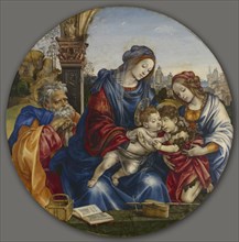 The Holy Family with Saint John the Baptist and Saint Margaret, c. 1495. Filippino Lippi (Italian,