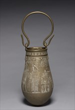 Decorated Situla, 305-30 BC. Egypt, Ptolemaic Dynasty. Bronze; diameter: 15.5 cm (6 1/8 in.);