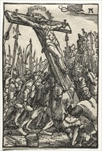 The Fall and Redemption of Man:  The Raising of the Cross, c. 1515. Albrecht Altdorfer (German, c.
