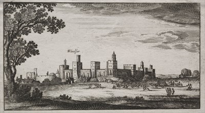 Windsor Castle from the Southeast, 1600s. England (?), 17th century. Etching