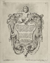 Collection of Various Caprices and New Designs of Cartouches and Ornaments:  No 1, Title Page.