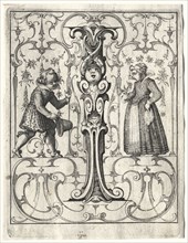 New ABC Booklet:  I, 1627. Lucas Kilian (German, 1579-1637). Engraving