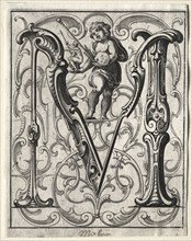 New ABC Booklet:  M, 1627. Lucas Kilian (German, 1579-1637). Engraving