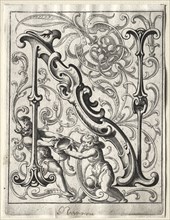 New ABC Booklet:  N, 1627. Lucas Kilian (German, 1579-1637). Engraving