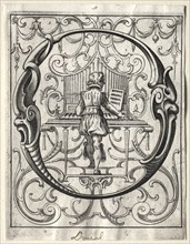 New ABC Booklet:  O, 1627. Lucas Kilian (German, 1579-1637). Engraving