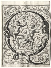 New ABC Booklet:  Q, 1627. Lucas Kilian (German, 1579-1637). Engraving