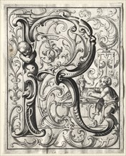 New ABC Booklet:  R, 1627. Lucas Kilian (German, 1579-1637). Engraving