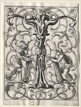 New ABC Booklet:  T, 1627. Lucas Kilian (German, 1579-1637). Engraving