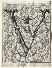 New ABC Booklet:  V, 1627. Lucas Kilian (German, 1579-1637). Engraving