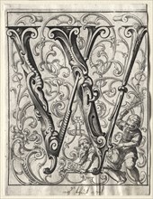 New ABC Booklet:  W, 1627. Lucas Kilian (German, 1579-1637). Engraving