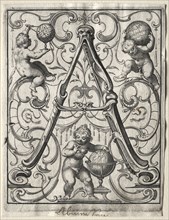 New ABC Booklet:  A, 1627. Lucas Kilian (German, 1579-1637). Engraving
