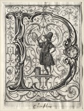 New ABC Booklet:  D, 1627. Lucas Kilian (German, 1579-1637). Engraving