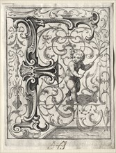 New ABC Booklet:  F, 1627. Lucas Kilian (German, 1579-1637). Engraving