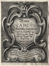 New ABC Booklet, 1627. Lucas Kilian (German, 1579-1637). Engraving