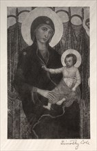 Old Italian Masters:  Madonna and Child, 1885. Timothy Cole (American, 1852-1931). Wood engraving