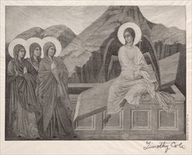 Old Italian Masters:  The Three Marys at the Sepulcher, 1888-1892. Timothy Cole (American,