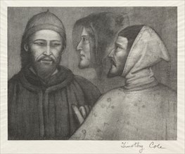 Old Italian Masters:  Three Heads, 1885. Timothy Cole (American, 1852-1931). Wood engraving