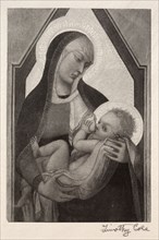 Old Italian Masters:  Madonna and Child, 1888-1892. Timothy Cole (American, 1852-1931). Wood