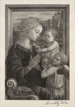 Old Italian Masters:  The Virgin Adoring the Infant Christ, 1888-1892. Timothy Cole (American,
