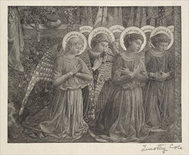 Old Italian Masters:  Group of Angels, 1888-1892. Timothy Cole (American, 1852-1931). Wood