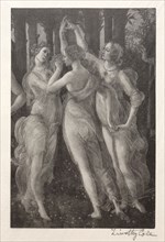 Old Italian Masters:  The Three Graces, 1888-1892. Timothy Cole (American, 1852-1931). Wood