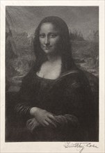 Old Italian Masters:  Mona Lisa, 1888-1892. Timothy Cole (American, 1852-1931). Wood engraving