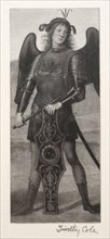 Old Italian Masters:  St. Michael, 1888-1892. Timothy Cole (American, 1852-1931). Wood engraving