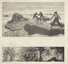 Vom Tode I, (Opus II, 1889) No. 2. Max Klinger (German, 1857-1920). Etching and aquatint